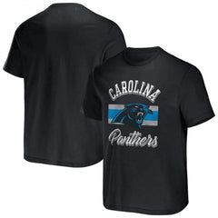 Men's Carolina Panthers Black x Darius Rucker Collection Stripe T-Shirt 