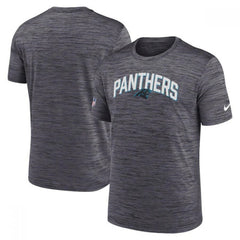 Men's Carolina Panthers Black On-Field Sideline Velocity T-Shirt 