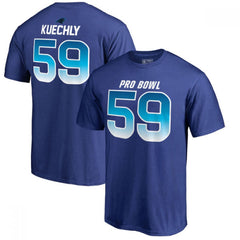 Panthers #59 Luke Kuechly AFC Pro Line 2018 NFL Pro Bowl Royal T-Shirt 
