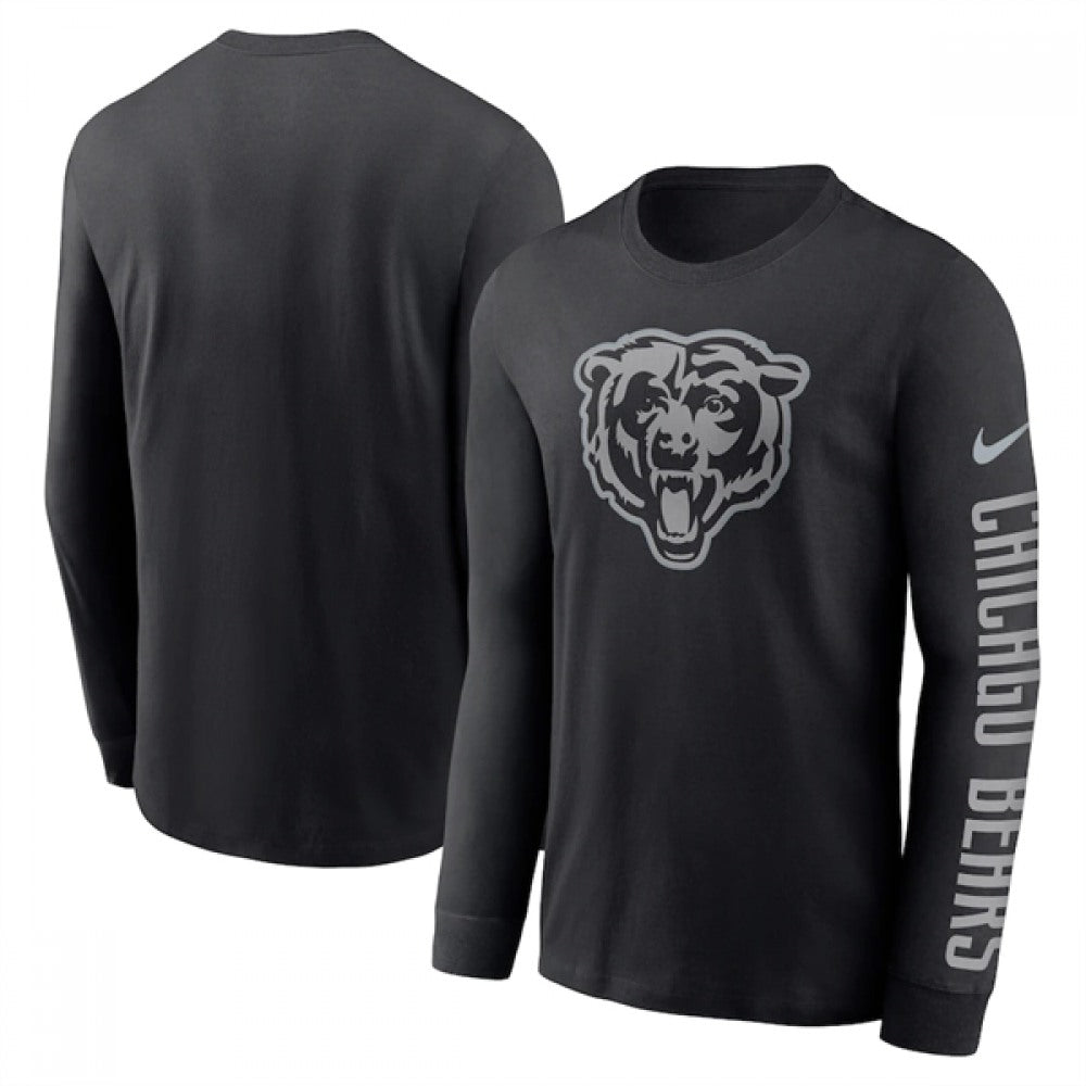 Men's Chicago Bears Black Long Sleeve T-Shirt 