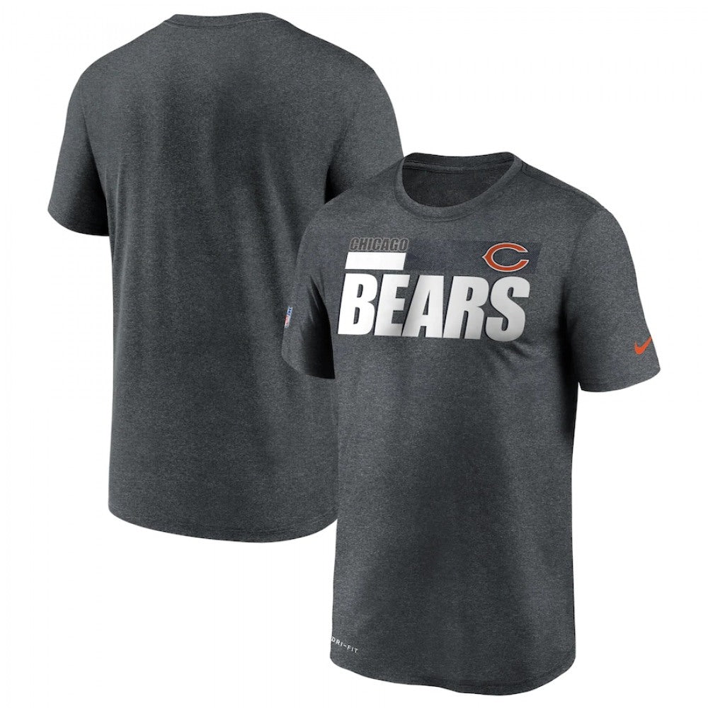 Men's Chicago Bears 2020 Grey Sideline Impact Legend Performance T-Shirt 