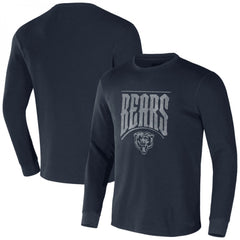 Men's Chicago Bears X Darius Rucker Collection Navy Long Sleeve Thermal T-Shirt 