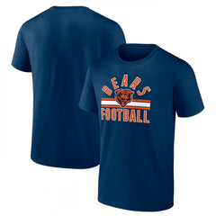 Men's Chicago Bears Navy Arch Stripe T-Shirt 