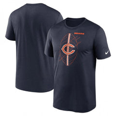Men's Chicago Bears Navy Legend Icon Performance T-Shirt 