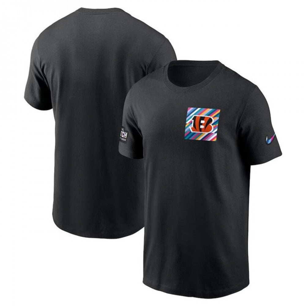 Men's Cincinnati Bengals Black 2023 Crucial Catch Sideline Tri-Blend T-Shirt 