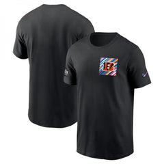 Men's Cincinnati Bengals Black 2023 Crucial Catch Sideline Tri-Blend T-Shirt 