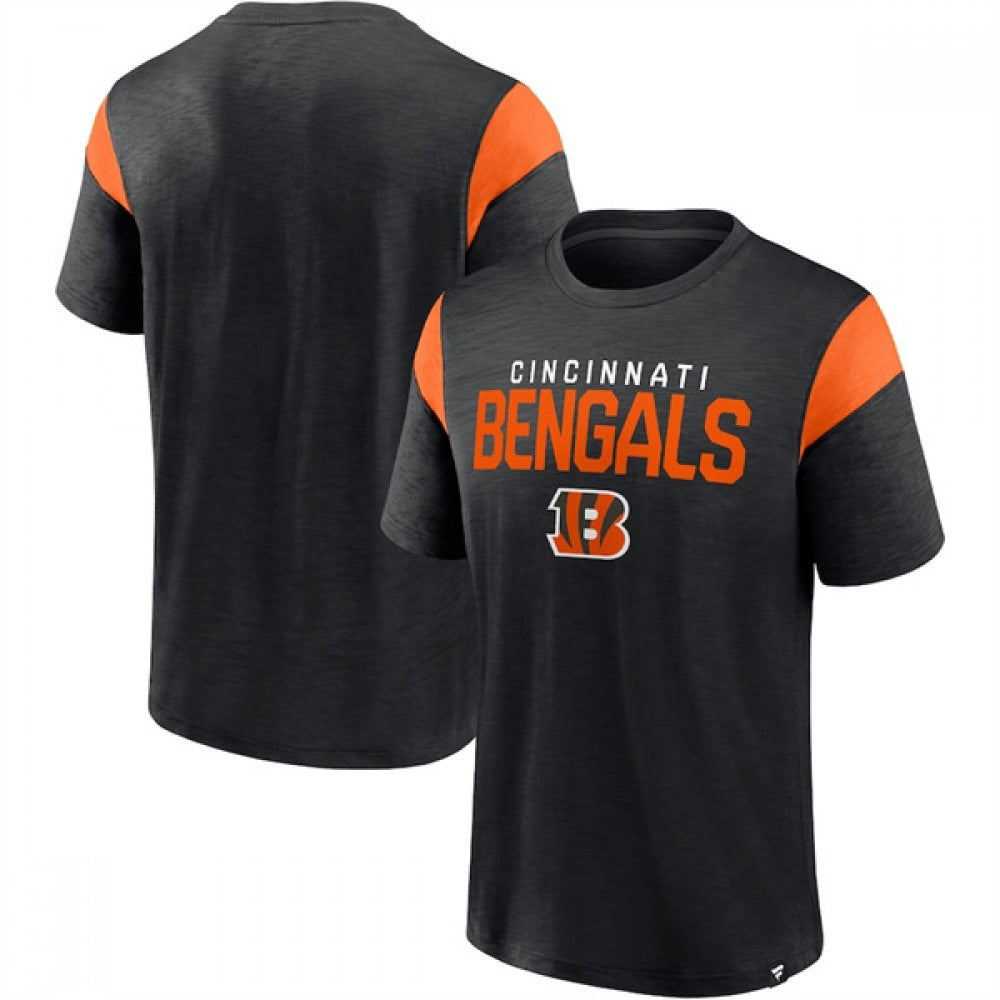 Men's Cincinnati Bengals Black/Orange Home Stretch Team T-Shirt 