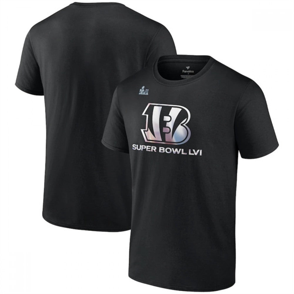 Men's Cincinnati Bengals 2022 Black Super Bowl LVI Champions T-Shirt 