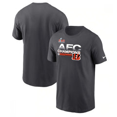 Men's Cincinnati Bengals 2022 Black AFC Champions T-Shirt 