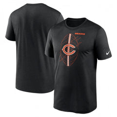 Men's Chicago Bears Black Legend Icon Performance T-Shirt 