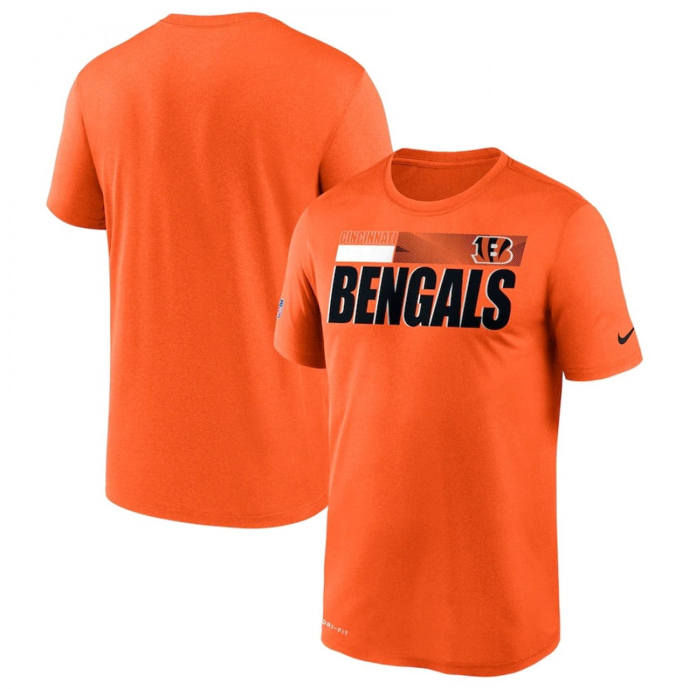 Men's Cincinnati Bengals 2020 Orange Sideline Impact Legend Performance T-Shirt 