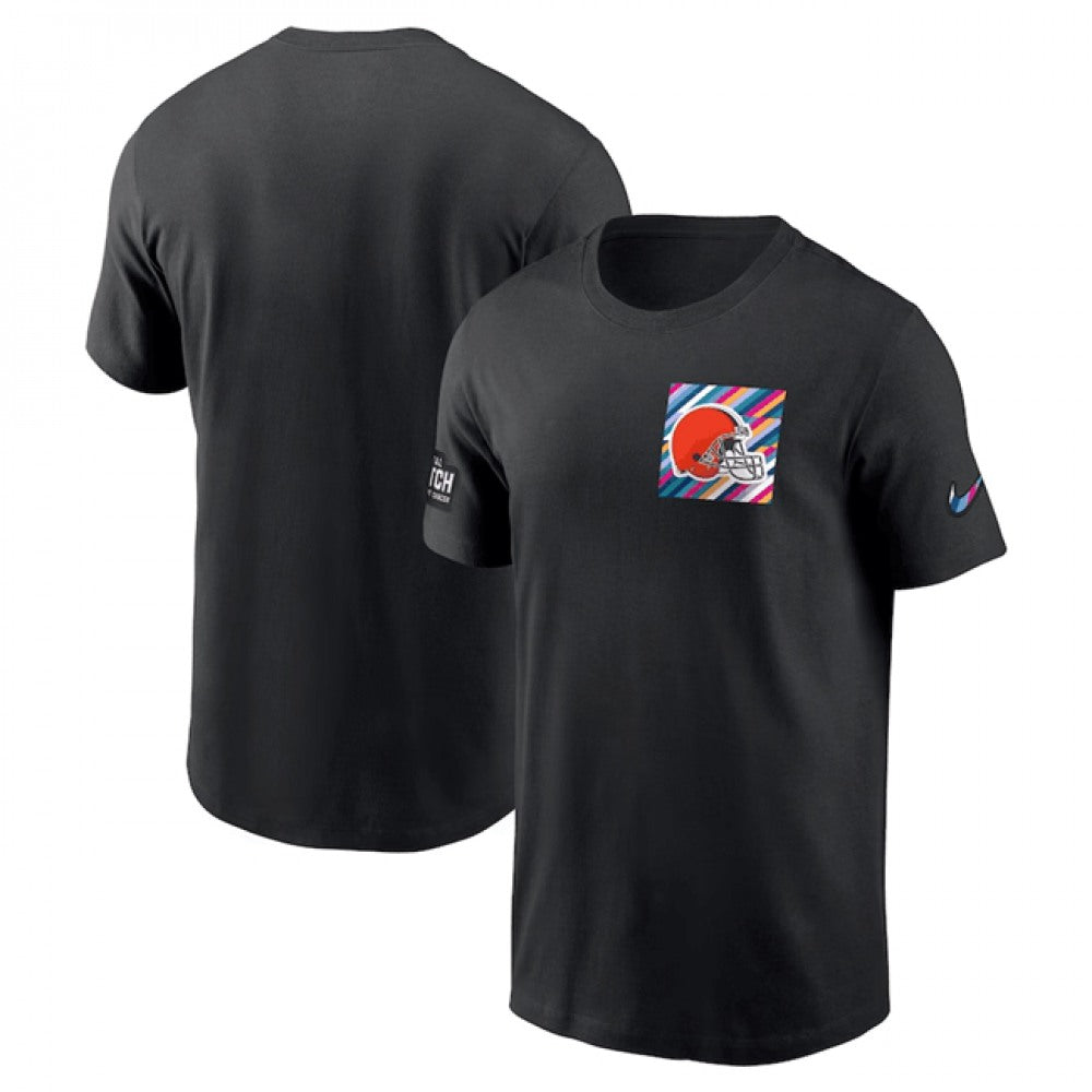 Men's Cleveland Browns Black 2023 Crucial Catch Sideline Tri-Blend T-Shirt 