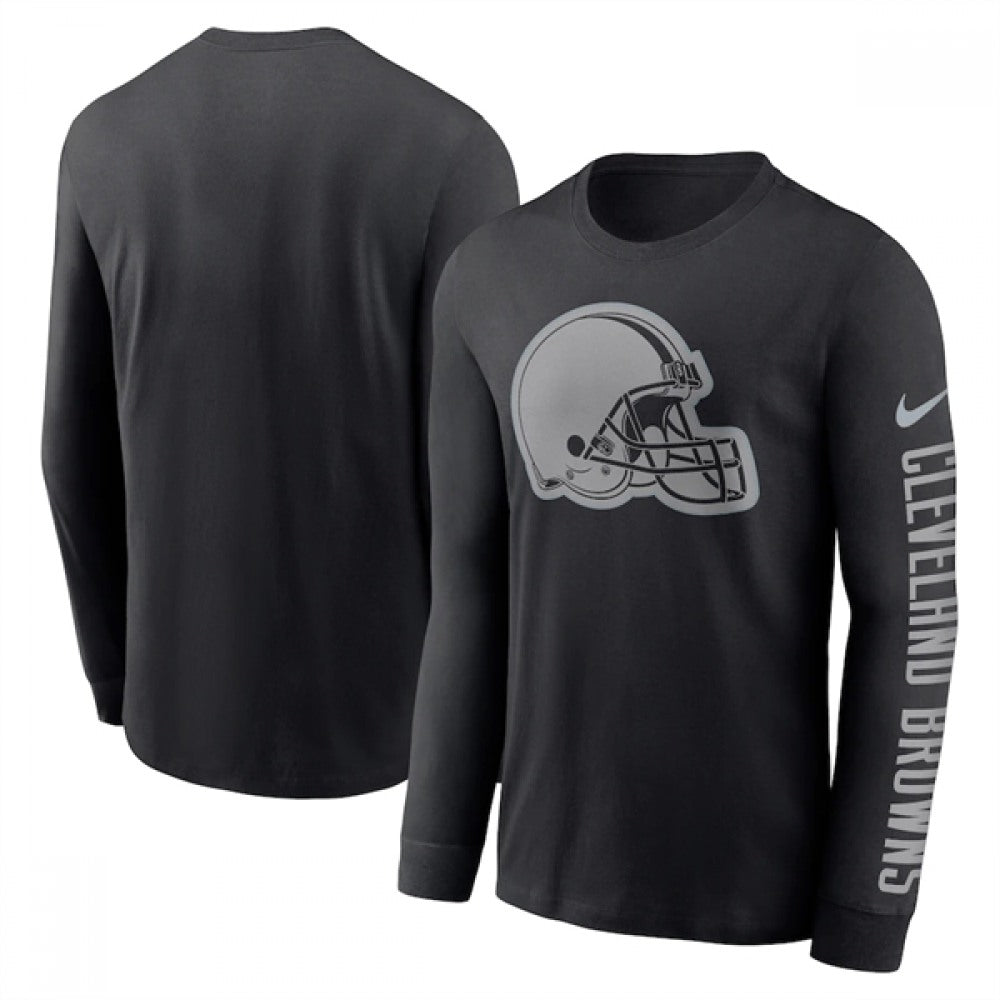 Men's Cleveland Browns Black Long Sleeve T-Shirt 