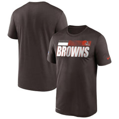 Men's Cleveland Browns 2020 Brown Sideline Impact Legend Performance T-Shirt 
