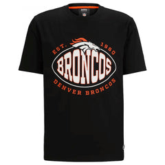 Men's Denver Broncos Black BOSS X Trap T-Shirt 
