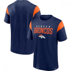 Men's Denver Broncos Navy/Orange Home Stretch Team T-Shirt 