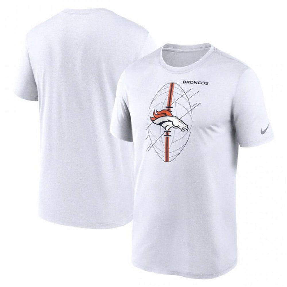 Men's Denver Broncos White Legend Icon Performance T-Shirt 
