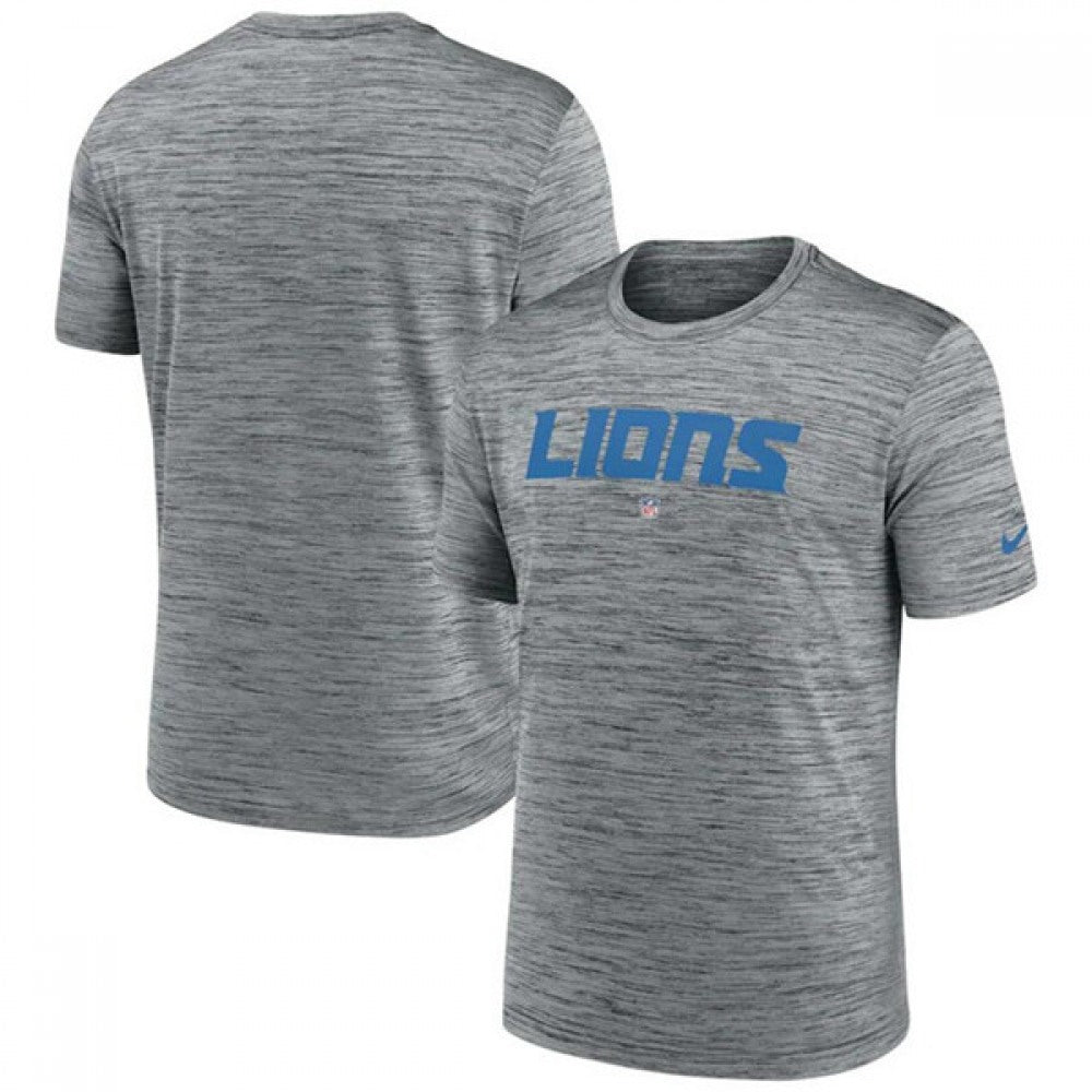 Men's Detroit Lions Grey Velocity Performance T-Shirt 