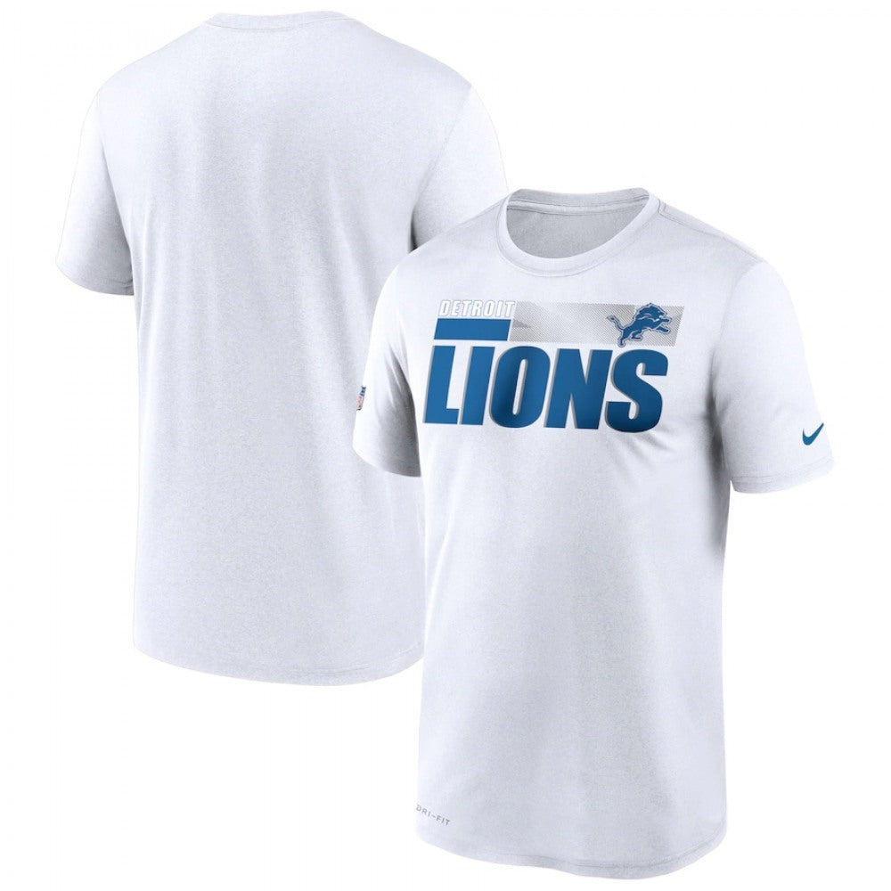 Men's Detroit Lions 2020 White Sideline Impact Legend Performance T-Shirt 