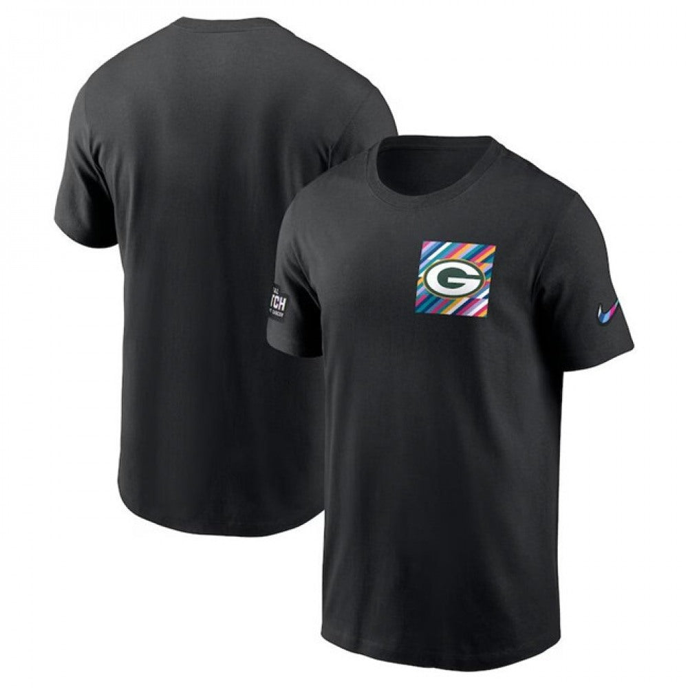 Men's Green Bay Packers Black 2023 Crucial Catch Sideline Tri-Blend T-Shirt 