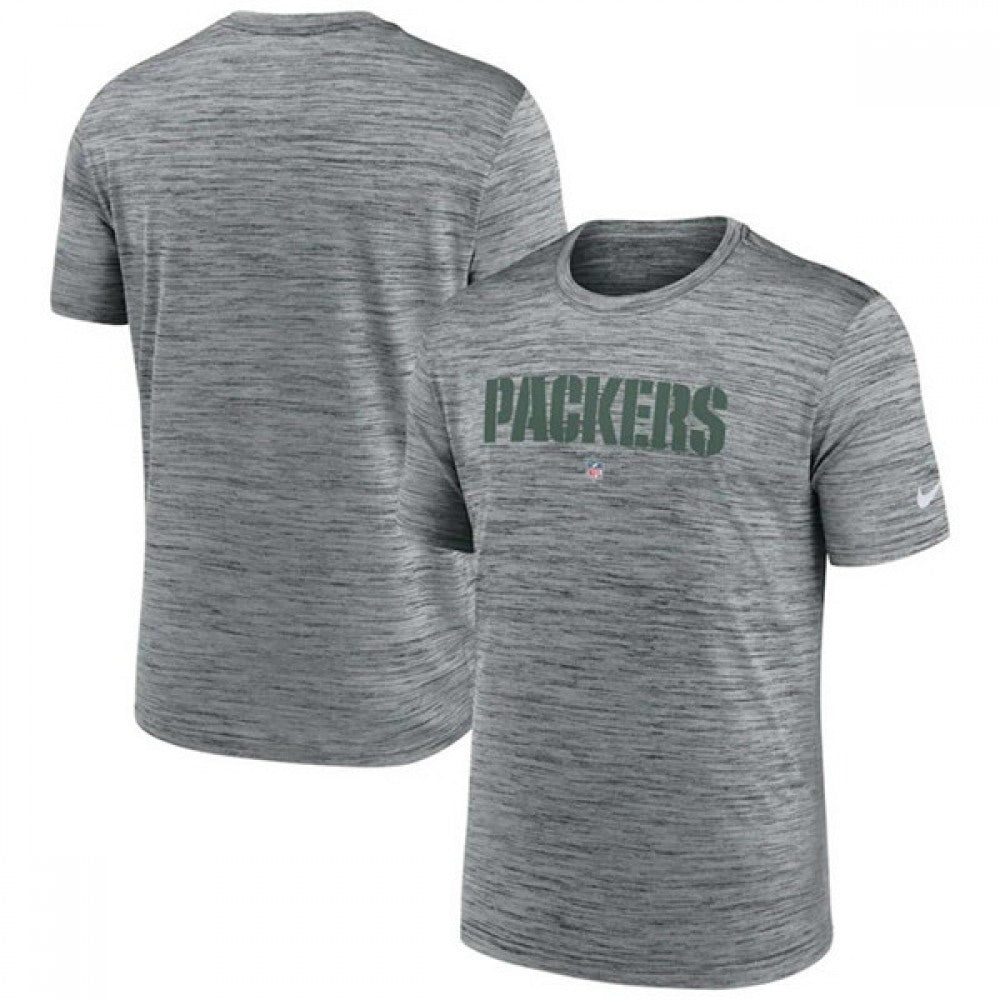 Men's Green Bay Packers Grey Velocity Performance T-Shirt 