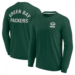 Men's Green Bay Packers Green Signature Unisex Super Soft Long Sleeve T-Shirt 