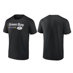 Men's Green Bay Packers Love Pride T-Shirt 