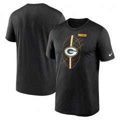 Men's Green Bay Packers Black Legend Icon Performance T-Shirt 
