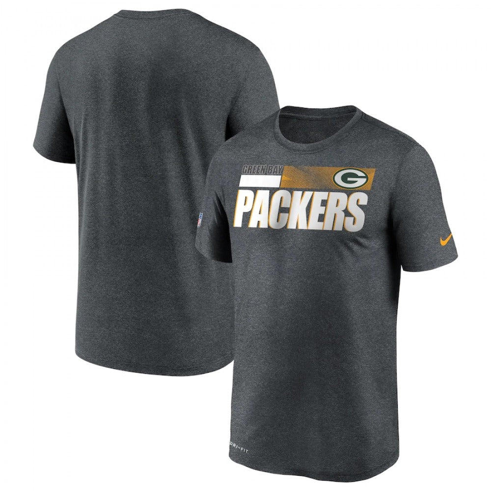 Men's Green Bay Packers 2020 Grey Sideline Impact Legend Performance T-Shirt 