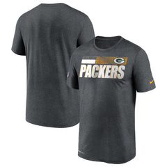 Men's Green Bay Packers 2020 Grey Sideline Impact Legend Performance T-Shirt 