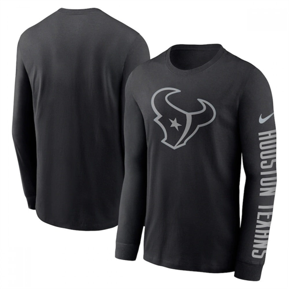 Men's Houston Texans Black Long Sleeve T-Shirt 