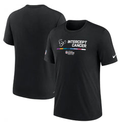 Men's Houston Texans 2022 Black Crucial Catch Performance T-Shirt 