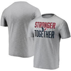 Men's Houston Texans Grey Charcoal Stronger Together T-Shirt 