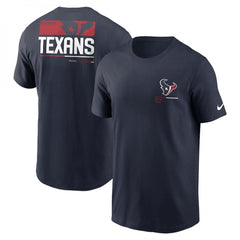 Men's Houston Texans Navy Team Incline T-Shirt 