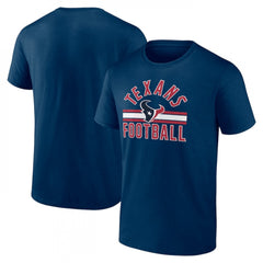 Men's Houston Texans Navy Arch Stripe T-Shirt 