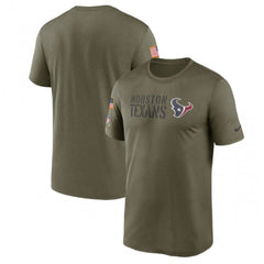 Men's Houston Texans Olive 2022 Salute to Service Legend Team T-Shirt 