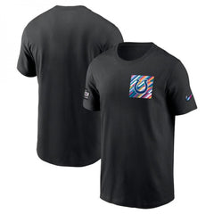 Men's Indianapolis Colts Black 2023 Crucial Catch Sideline Tri-Blend T-Shirt 