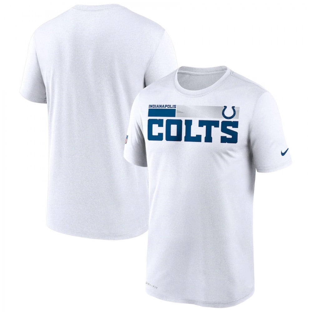 Men's Indianapolis Colts 2020 White Sideline Impact Legend Performance T-Shirt 
