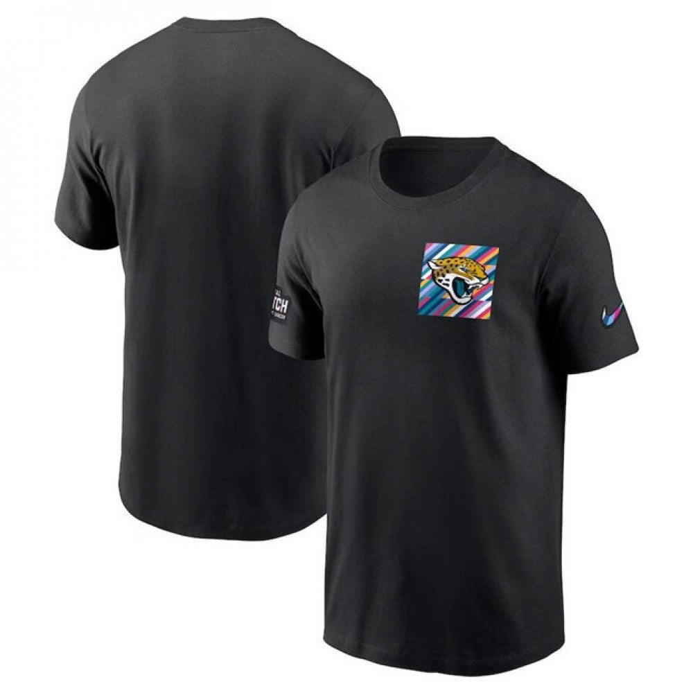 Men's Jacksonville Jaguars Black 2023 Crucial Catch Sideline Tri-Blend T-Shirt 