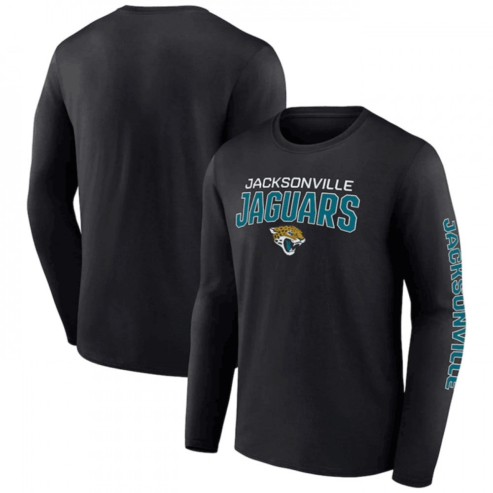 Men's Jacksonville Jaguars Black Go the Distance Long Sleeve T-Shirt 