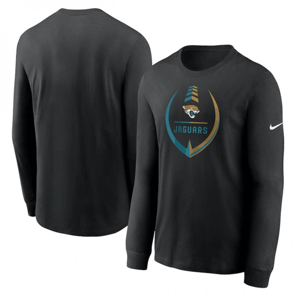 Men's Jacksonville Jaguars Black Icon Legend Performance Long Sleeve T-Shirt 
