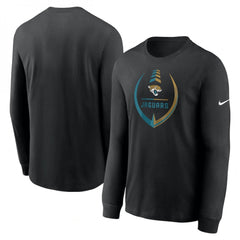 Men's Jacksonville Jaguars Black Icon Legend Performance Long Sleeve T-Shirt 
