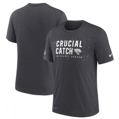Men's Jacksonville Jaguars Charcoal 2021 Crucial Catch Performance T-Shirt 