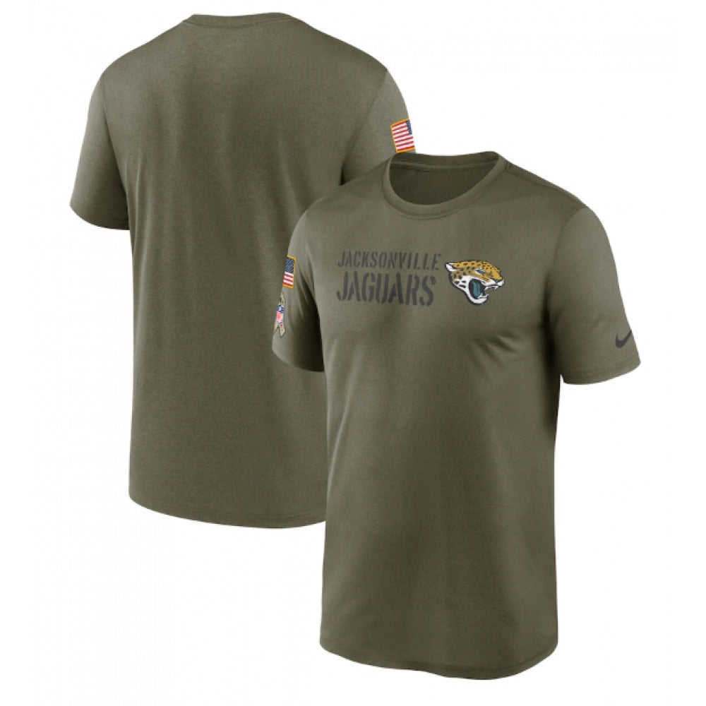 Men's Jacksonville Jaguars Olive 2022 Salute to Service Legend Team T-Shirt 