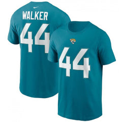 Men's Jacksonville Jaguars #44 Travon Walker 2022 Teal NFL Draft First Round Pick Player Name & Number T-Shirt 