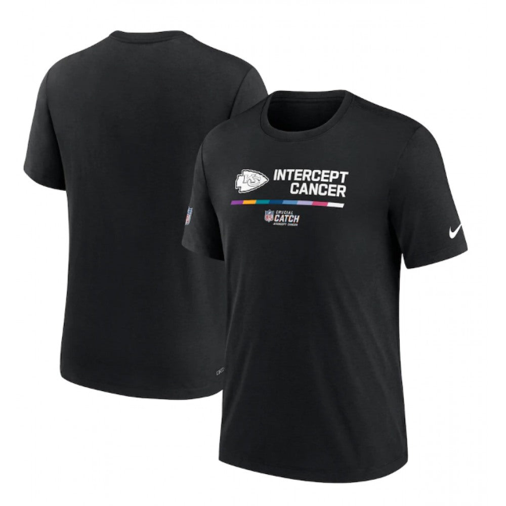 Men's Kansas City Chiefs 2022 Black Crucial Catch Performance T-Shirt 