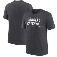 Men's Kansas City Chiefs Charcoal 2021 Crucial Catch Performance T-Shirt 