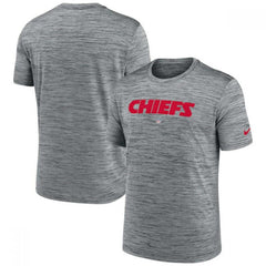 Men's Kansas City Chiefs Grey Velocity Performance T-Shirt 