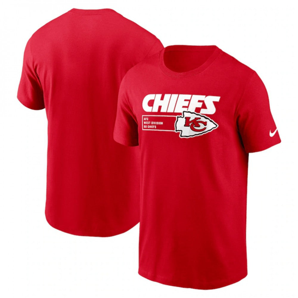 Men's Kansas City Chiefs Red Division Essential T-Shirt 