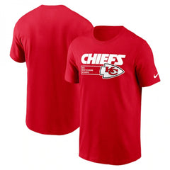 Men's Kansas City Chiefs Red Division Essential T-Shirt 
